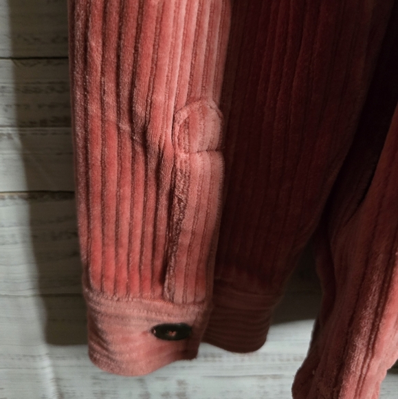 Carve Designs Hudson Stretch Cord Womens Shacket Coral Size Large - Picture 4 of 6